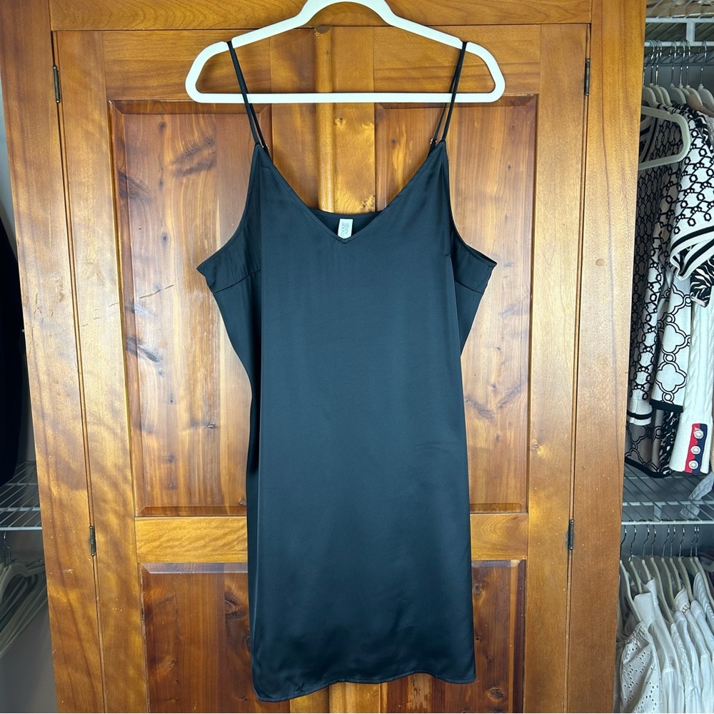 NEW Stars Above Spaghetti Strap Witchy Glamcore Satin Flowy Slip Dress Fairycore